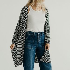 Carly Jean Los Angeles CJLA Sailor Stripe Kimono